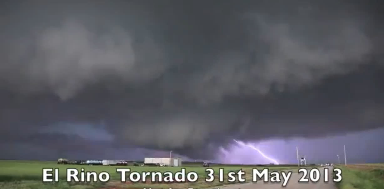 El Reno tornado and lightning, Oklahoma, 31 May 2013